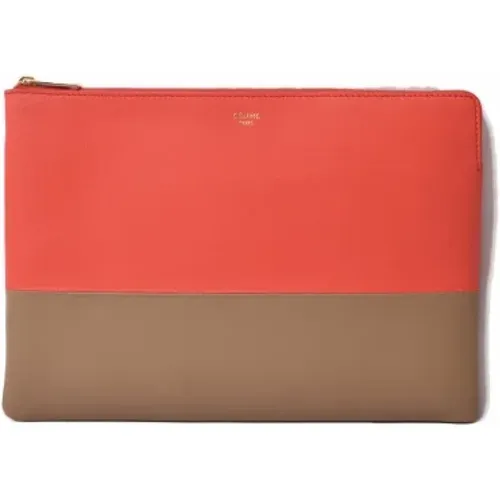 Pre-owned Clutches, female, , Size: ONE SIZE Pre-owned Leather clutches - Celine Vintage - Modalova