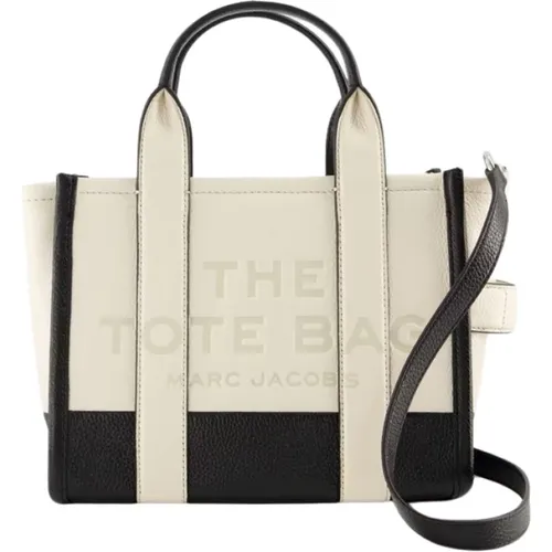Ivory Leather Small Tote Bag , unisex, Sizes: ONE SIZE - Marc Jacobs - Modalova