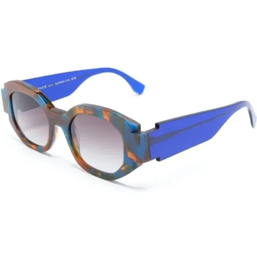 Blaue Sonnenbrille für den täglichen Gebrauch , Damen, Größe: 52 MM - Face a Face - Modalova