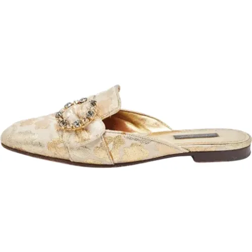 Pre-owned Fabric mules , female, Sizes: 3 1/2 UK - Dolce & Gabbana Pre-owned - Modalova