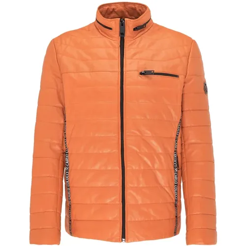 Gepolsterte Herren Lederjacke Gulf - carlo colucci - Modalova