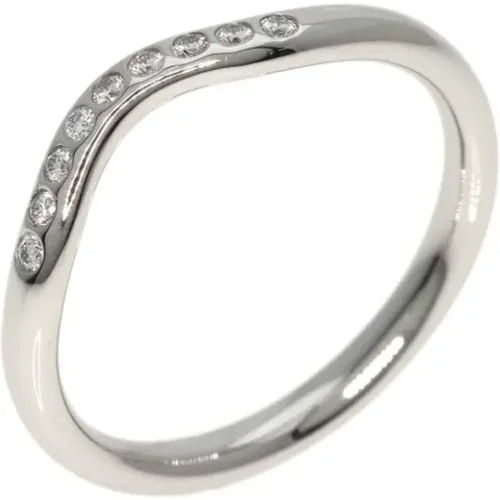 Pre-owned Jewellery, female, , Size: ONE SIZE Pre-owned Platinum rings - Tiffany & Co. Pre-owned - Modalova