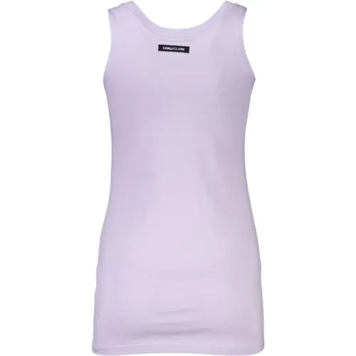 Elegantes Lila Tank Top , Damen, Größe: L - Cavalli Class - Modalova