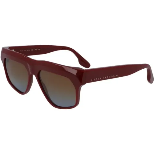 Burgund Acetat Sonnenbrille für Frauen - Victoria Beckham - Modalova