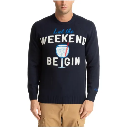 Abstrakter Gin Weekend Pullover , Herren, Größe: L - MC2 Saint Barth - Modalova