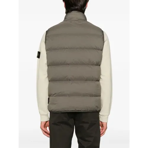 Padded Vest with Compass Detail , male, Sizes: S, L, XL - Stone Island - Modalova