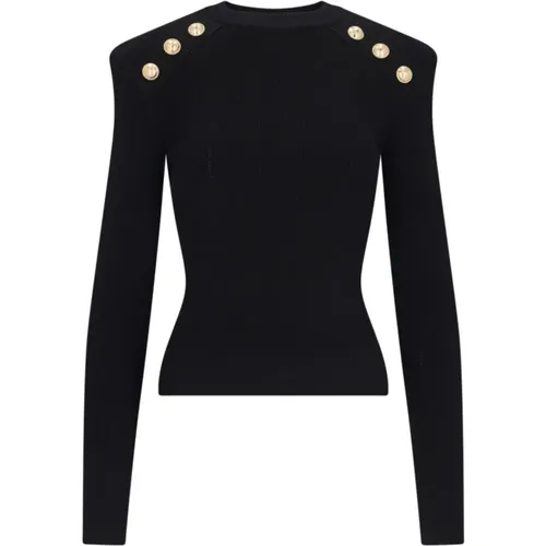 Schwarze Pullover für Männer - Balmain - Modalova