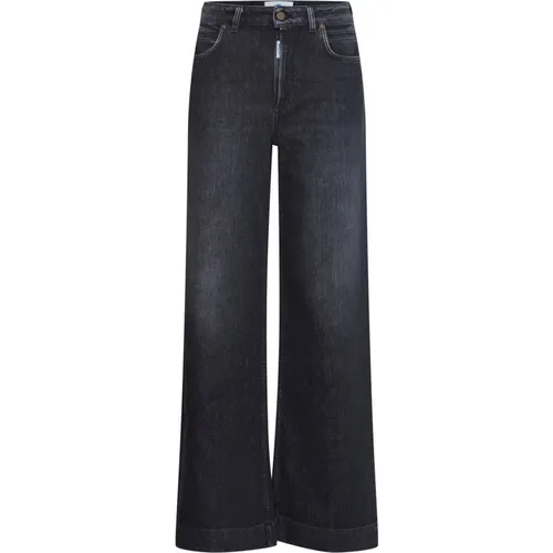 High-Waist Schwarze Denim Schlaghose - Ball - Modalova