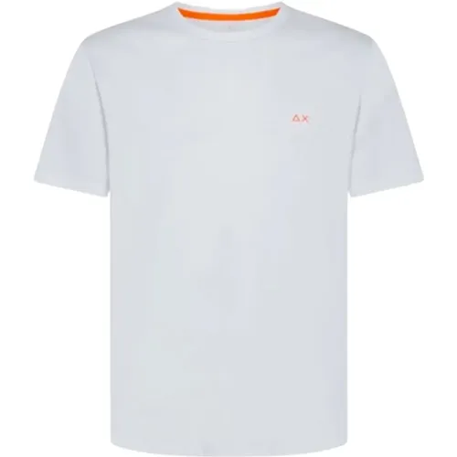 Solid Short Sleeve T-Shirt , male, Sizes: 2XL, L - Sun68 - Modalova