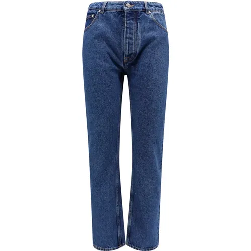 Blaue Straight Leg Jeans , Herren, Größe: W34 - Palm Angels - Modalova