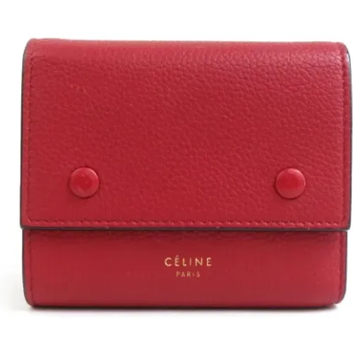 Pre-owned Wallets, female, , Size: ONE SIZE Pre-owned Leather wallets - Celine Vintage - Modalova