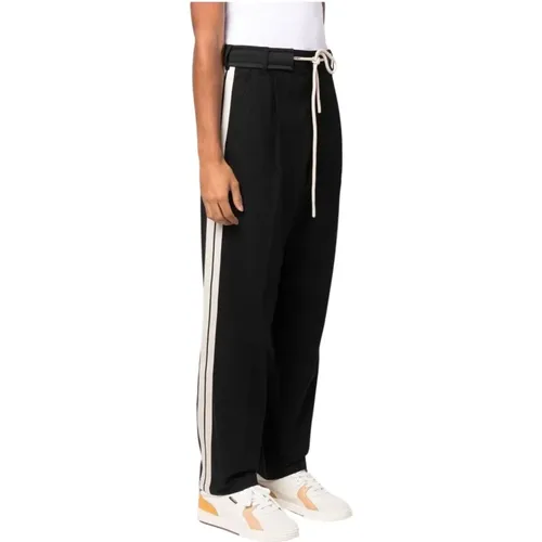 White Side-Stripe Track Pants , male, Sizes: M - Palm Angels - Modalova