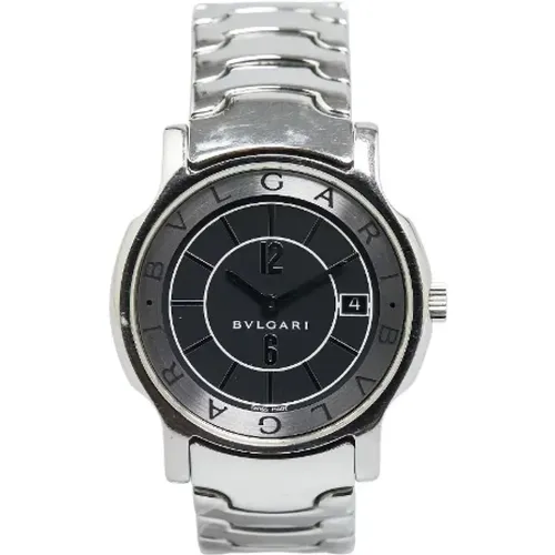 Pre-owned Watches, male, , Size: ONE SIZE Pre-owned Stainless Steel watches - Bvlgari Vintage - Modalova