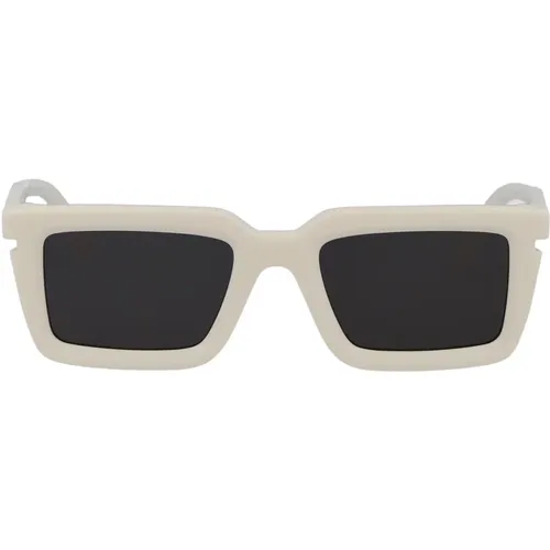 Off , Sunglasses, unisex, , Size: 52 MM Tucson Sunglasses for Stylish Sun Protection - Off White - Modalova