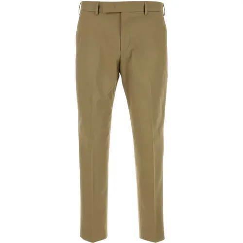 Khaki Stretch Wollhose , Herren, Größe: XL - PT Torino - Modalova