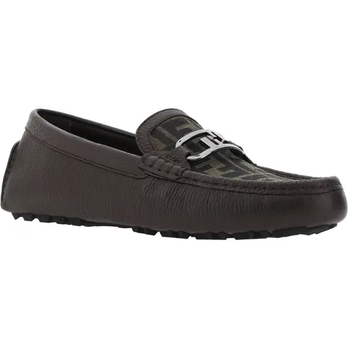 Braune Loafer Schuhe Ss22 , Herren, Größe: 40 EU - Fendi - Modalova