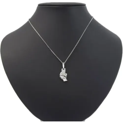 Pre-owned Jewellery, female, , Size: ONE SIZE Pre-owned White Gold necklaces - Cartier Vintage - Modalova