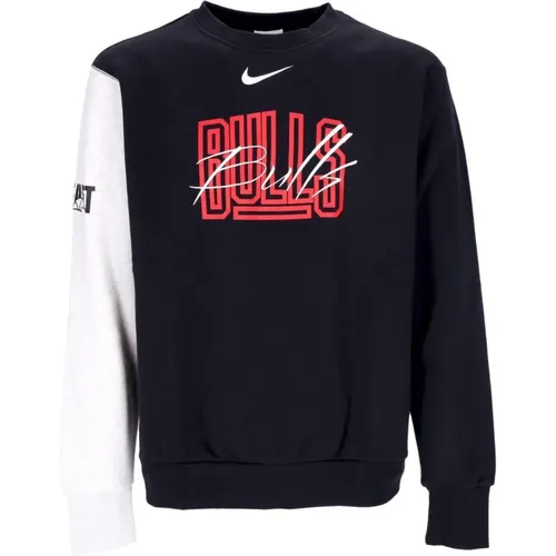 Sweatshirts, male, , Size: S Chicago Bulls Crewneck Sweatshirt - Nike - Modalova