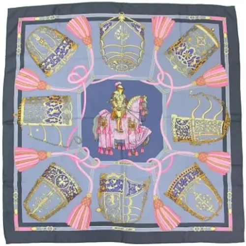 Pre-owned Scarves, female, , Size: ONE SIZE Pre-owned Silk scarves - Hermès Vintage - Modalova