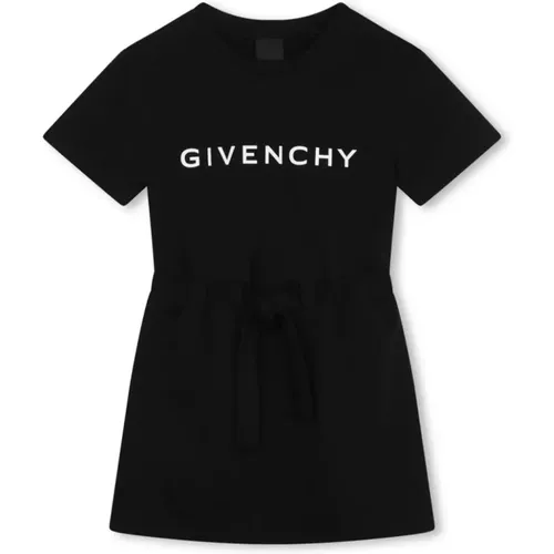 Schwarzes Kinder Kurzes Kleid Rundhals - Givenchy - Modalova