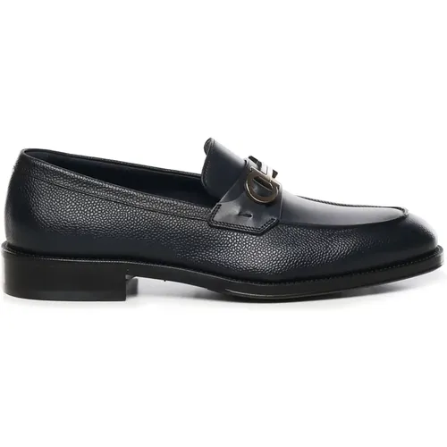 Loafers, male, , Size: 9 1/2 US Flat Mocassin Shoes - Salvatore Ferragamo - Modalova