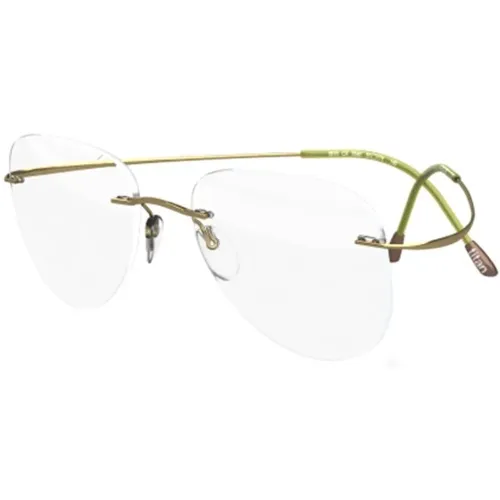 Grüne Brillengestelle Must Collection , unisex, Größe: 55 MM - Silhouette - Modalova
