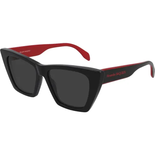Red/Grey Sunglasses , female, Sizes: 54 MM - alexander mcqueen - Modalova