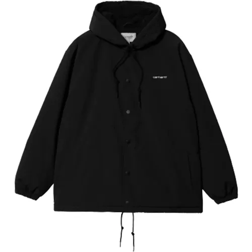 Schwarze Hooded Coach Jacke - Carhartt WIP - Modalova