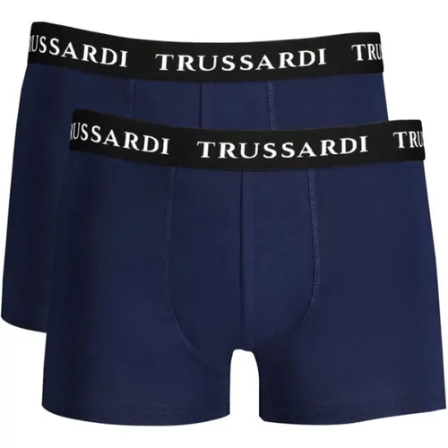 Bottoms, male, , Size: L Cotton Underwear Boxer Briefs Pack - Trussardi - Modalova