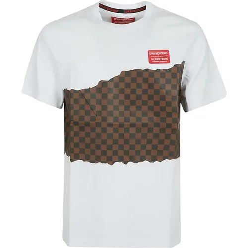 T-Shirts, male, , Size: XL Limited Edition Checkered T-shirt - Sprayground - Modalova