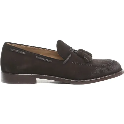 Leather Men's Moccasin Shoes , male, Sizes: 7 UK, 8 UK, 7 1/2 UK, 9 UK - Corvari - Modalova