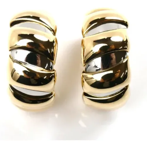 Pre-owned Jewellery, female, , Size: ONE SIZE Pre-owned Gold earrings - Bvlgari Vintage - Modalova