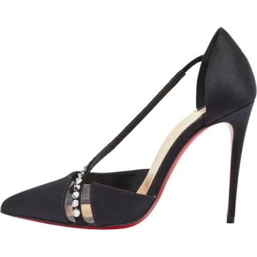 Pre-owned Pumps, female, , Size: 6 US Pre-owned Satin heels - Christian Louboutin Pre-owned - Modalova