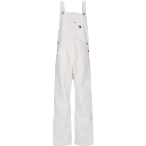 Jumpsuits, female, , Size: M Durable Canvas Bib Overalls - Carhartt WIP - Modalova