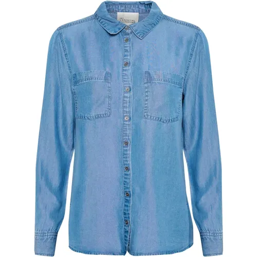 The Denim Shirt - Light Vintage , female, Sizes: 3XL, L - My Essential Wardrobe - Modalova