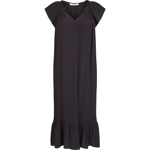 Sunrise Dress with Short Sleeves and Ruffled Skirt , female, Sizes: M - Co'Couture - Modalova