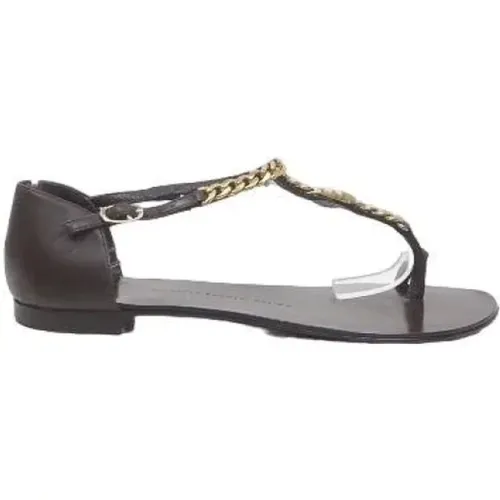 Pre-owned Sandals, female, , Size: 8 US Pre-owned Leather sandals - Giuseppe Zanotti Pre-owned - Modalova