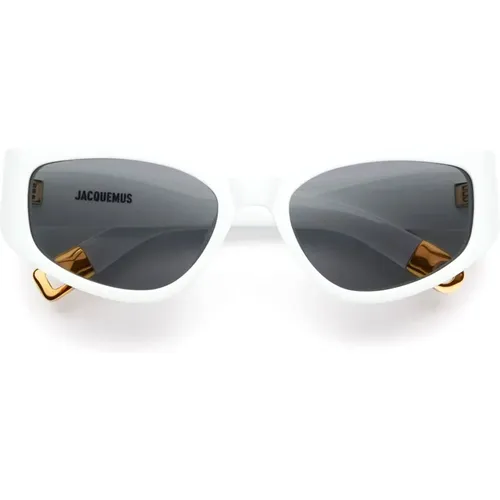 Butterfly Sunglasses with Grey Lens , female, Sizes: ONE SIZE - Jacquemus - Modalova