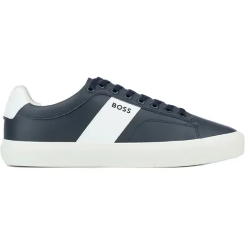 Casual Leather Sneakers for Men , male, Sizes: 6 UK - Hugo Boss - Modalova