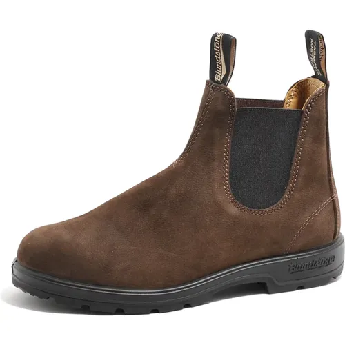 Braune Nubuk Pebble Schuhe für Männer , Herren, Größe: 40 EU - Blundstone - Modalova