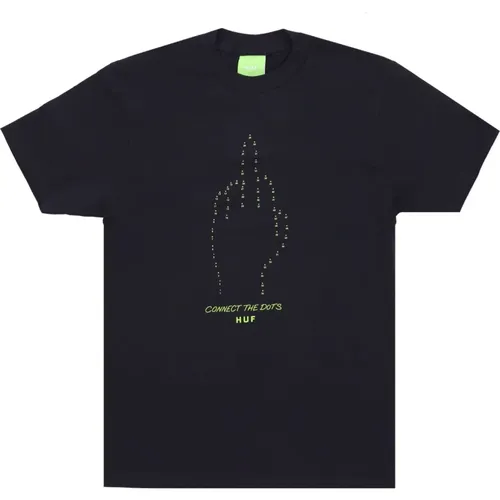 T-Shirts, male, , Size: S Connect The Dots Tee Mens - HUF - Modalova