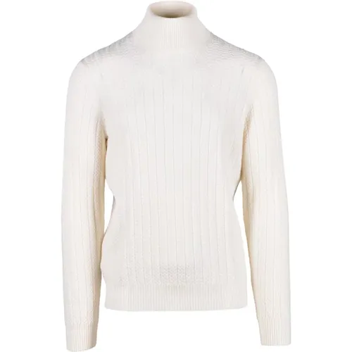 Turtlenecks, male, , Size: L Pure Wool Sweater - Gran Sasso - Modalova