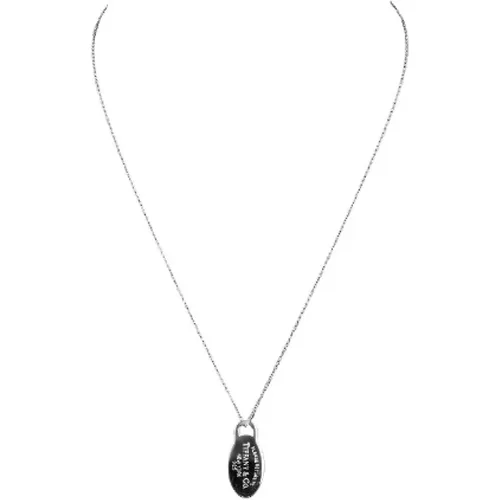 Pre-owned Jewellery, female, , Size: ONE SIZE Pre-owned Silver necklaces - Tiffany & Co. Pre-owned - Modalova