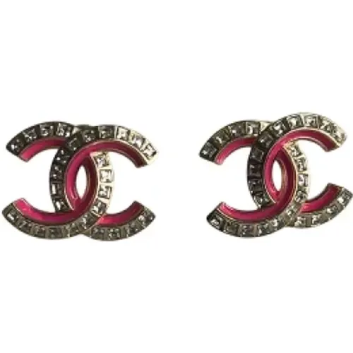 Pre-owned Jewellery, female, , Size: ONE SIZE Pre-owned Metal earrings - Chanel Vintage - Modalova