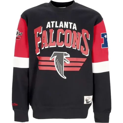 Sweatshirts, male, , Size: M Atlanta Falcons NFL Crewneck Sweatshirt - Mitchell & Ness - Modalova