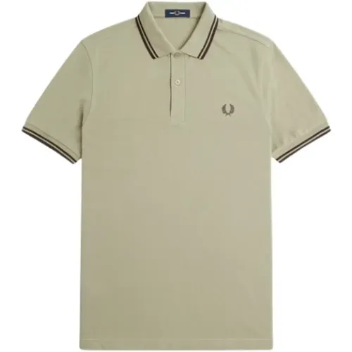 Contrast Striped Cotton Polo Shirt , male, Sizes: XL, M, L - Fred Perry - Modalova