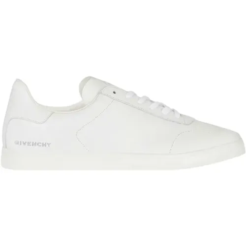 Leder Sneakers - Weiß , Herren, Größe: 44 EU - Givenchy - Modalova