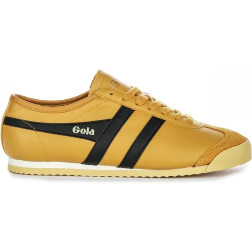 Mustard Leather Trainers for Women , female, Sizes: 4 UK, 5 UK, 6 UK, 7 UK - Gola - Modalova