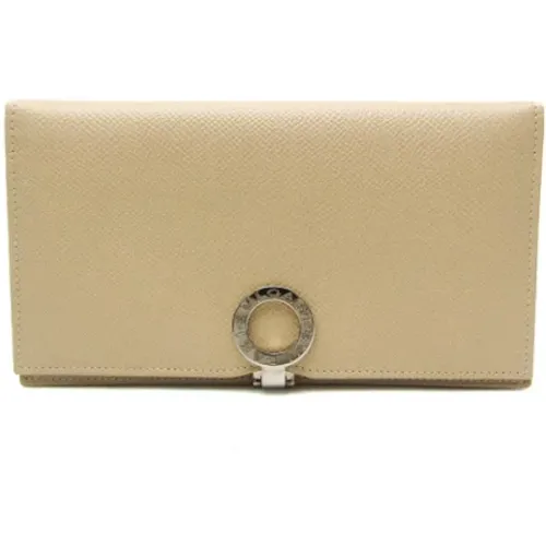 Pre-owned Wallets, female, , Size: ONE SIZE Pre-owned Leather wallets - Bvlgari Vintage - Modalova