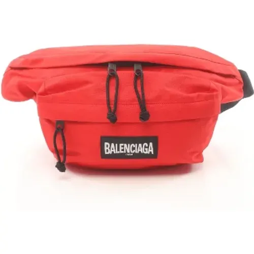 Pre-owned Belt Bags, male, , Size: ONE SIZE Pre-owned Canvas crossbody-bags - Balenciaga Vintage - Modalova